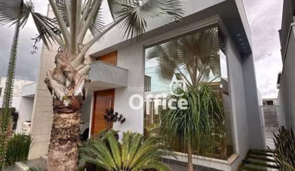 Casa no Grand Trianon com porteira fechada à venda, 291 m² por R$ 2.100.000 - Grand Trianon - Anápolis/GO