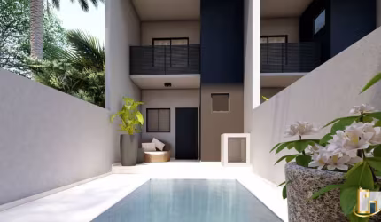 Sobrado com 3 quartos sendo uma suíte, piscina e área de festas no bairro Velha