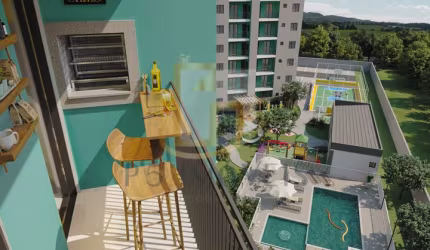Excelente apartamento com 2 quartos, no bairro Salto do Norte.