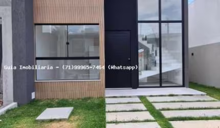 Casa em Condomínio para Venda em Camaçari, Catu de Abrantes (Abrantes), 4 dormitórios, 4 suítes, 5 banheiros, 3 vagas