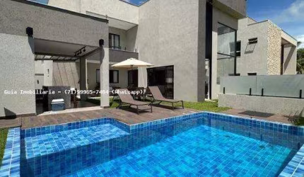 Casa em Condomínio para Venda em Camaçari, Boa Esperança (Monte Gordo), 5 dormitórios, 5 suítes, 6 banheiros, 2 vagas