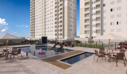 Apartamento na Planta 2 Dormitórios 1vg 42 m²–Vila Suissa - Mogi das Cruzes - SP