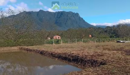 Terreno plano 5.120 metros em Morretes na Ponte Alta  já com lago e todo cercado  com tela e portão