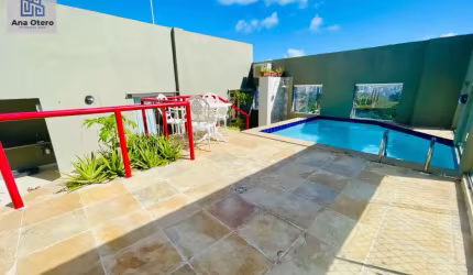 Linda cobertura 4/4 com 260m2 com piscina privativa à venda na Pituba