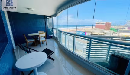 Vendo lindo e amplo quarto e sala com vista mar, 64m2 no Wave em Armação!