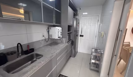 2 QUARTOS C/CLOSET MOBILIADO NO EDF CIDADE DE SEUL