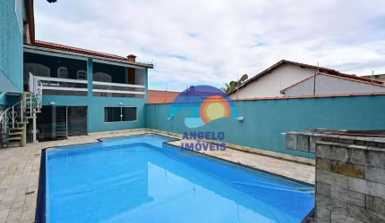 Sobrado com piscina, 4 dormitórios para temporada, 150 m² por R$ 800/dia - Estancia Sao Jose - Peruíbe/SP