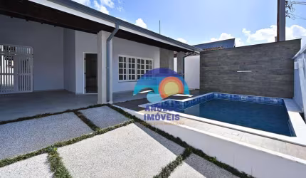 Casa lado praia com 3 dormitórios à venda por R$ 800.000 - Parque Balneário Oásis - Peruíbe/SP