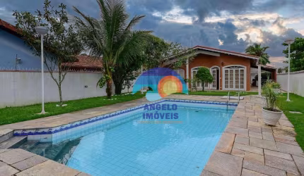 Casa em 2 lotes com 3 dormitórios à venda, 232 m² por R$ 850.000 - Parque Balneário Oásis - Peruíbe/SP