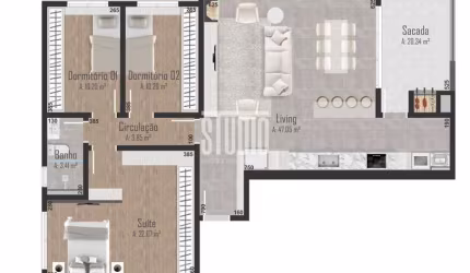 Apartamento com 3 quartos à venda no Centro, Garibaldi , 139 m2 por R$ 926.000