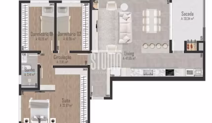 Apartamento com 3 quartos à venda no Centro, Garibaldi , 139 m2 por R$ 926.000