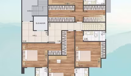 Cobertura duplex de 04 suítes, 04 vagas de garagem e elevador no Jardim Glória