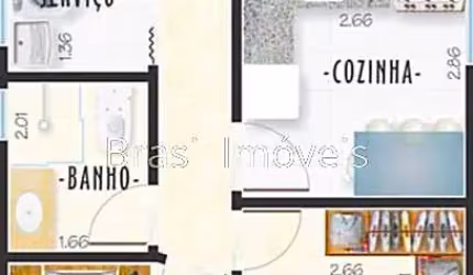 Apartamento de 02 quartos com garagem no São Mateus