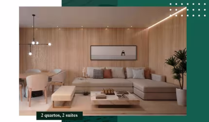 Apartamento de 02 suítes no bairro Santa Helena