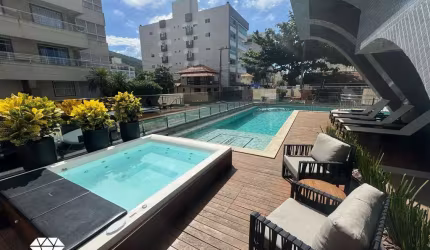 APARTAMENTO ALTO PADRÃO MOBILIADO A 200M DA PRAIA DE BOMBAS - VISTA LATERAL MAR