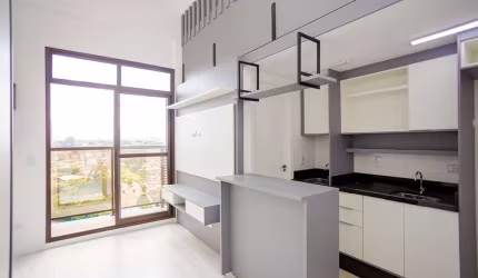 Studio mobiliado no Ecoville Curitiba