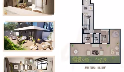 Apartamento Garden no Bacacheri