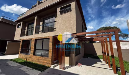 Sobrado triplex em condominio 4 dorm, 4 vagas