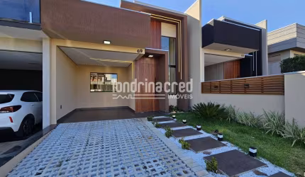 Belíssima casa terrea no Condominio Morada das Flores na Cidade de Cambé, contendo 03 dormitórios s