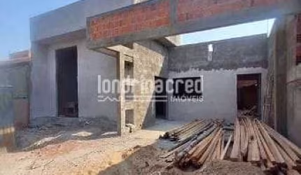 Excelente Casa em Construção no Residencial Abussafe: 3 Dormitórios (1 Suíte), 2 Banheiros, Sala, C
