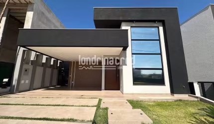 Excelente Casa Térrea em Condomínio, à venda, Parque Taua Condomínio Araçari, Londrina, PR, 3 Quart