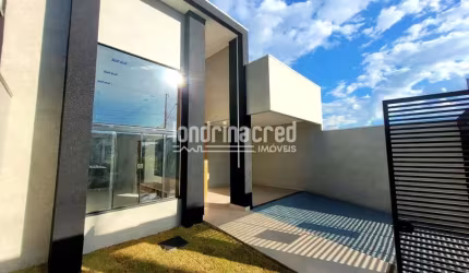 Casa moderna no Santo Amaro em Cambé Terreno com 155,62m² contendo 03 dormitórios sendo 01 suite!