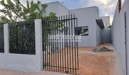 Vendo Casa Geminada Nova no Jardim Europa, Cambé - 2 Quartos, Sala e Cozinha Conjugada, 1 Banheiro,