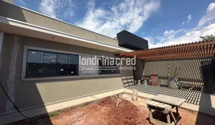 Casa Nova e Moderna à Venda na Região Sul de Londrina – 3 Quartos, 1 Suíte, 2 Vagas de Garagem, Des