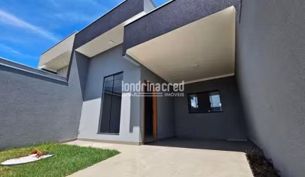 Casa no Jardim Cidade Verde em Cambé, com 125m² de terreno, 80,25m² construídos, 3 dormitórios, suí