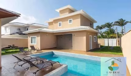Casa nova com 4 Suítes e Piscina em Condomínio - Búzios-RJ