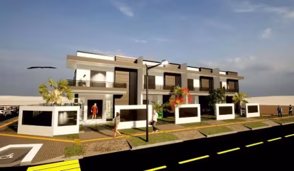 Sobrado com 3 quartos  à venda, 83.66 m2 por R$489000.00  - Nereidas - Guaratuba/PR
