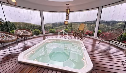 Casa em condomínio fechado com 10 quartos à venda no Alto do Capivari, Campos do Jordão  por R$ 7.000.000