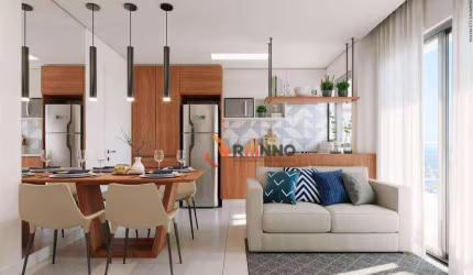 Apartamento com 2 quartos, 1 suite e sacada, com 56,62 m² no bairro Capão Raso.