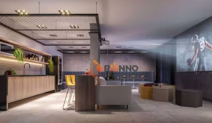 Apartamento com 1 quarto, 27 m² no Centro de Curitiba.