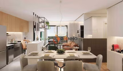 Apartamento com 2 quartos 1 suíte no bairro Bacacheri