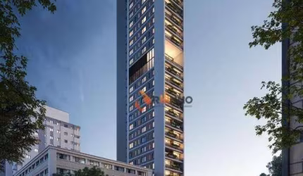 Studio de 17,95m² no Centro de Curitiba.