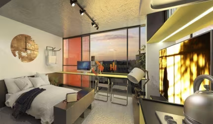 Stúdio de 20,85m² no bairro Cabral.