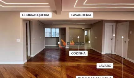 Apartamento com 3 dormitórios à venda, 193 m² por R$ 1.790.000,00 - Água Verde - Curitiba/PR