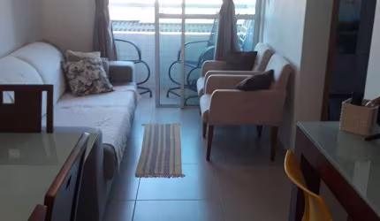 Vendo apartamento mobiliado com 56 m2, 2 quartos sendo 1 suíte .