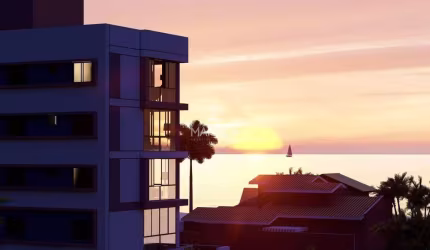 Apartamento Vista Mar à poucos metros da Praia!!!