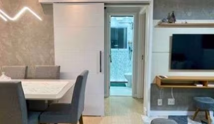 Apartamento com 2 dormitórios à venda, 46 m² por R$ 307.000,00 - Areia Branca - Santos/SP