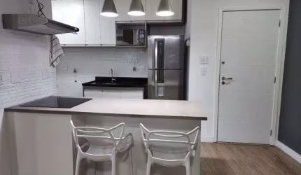 Apartamento com 1 dormitório para alugar, 54 m² por R$ 4.500,00/ano - Pompéia - Santos/SP