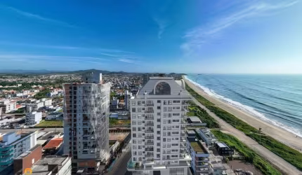 Apartamento vista mar,  com 3 dormitórios à venda, 99 m²  - Itacolomi - Balneári