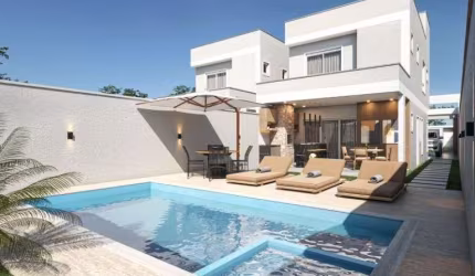 Sobrado alto padrão, com piscina, 3 suítes, à venda, 143 m²  - Los Angeles - Bar