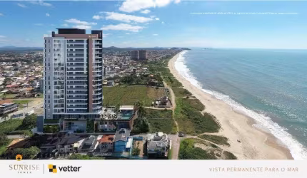 Apartamento frente mar, com vista permanente, em Balneário Piçarras, à venda por