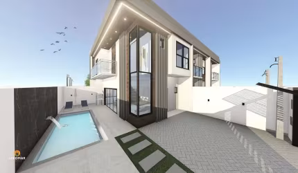 Sobrado 125m² com 2 suítes a apenas 400m do mar em Balneário Piçarras SC R$760.0