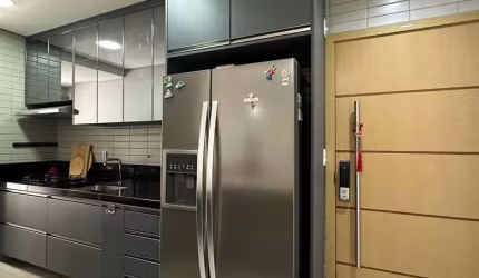 Apartamento 2 dormitório com suíte e varanda gourmet na Aparecida  Praiamar