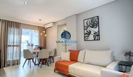 Apartamento com 2 dormitórios com suíte no Bairro do Boqueirão em Santos-SP