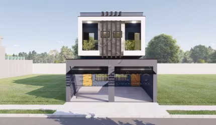 CASA ASSOBRADADA COM 2 QUARTOS SENDO 2 SUITES
