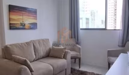 Flat mobiliado para locação em Boa Viagem com 30m2, área de lazer e excelente localização.